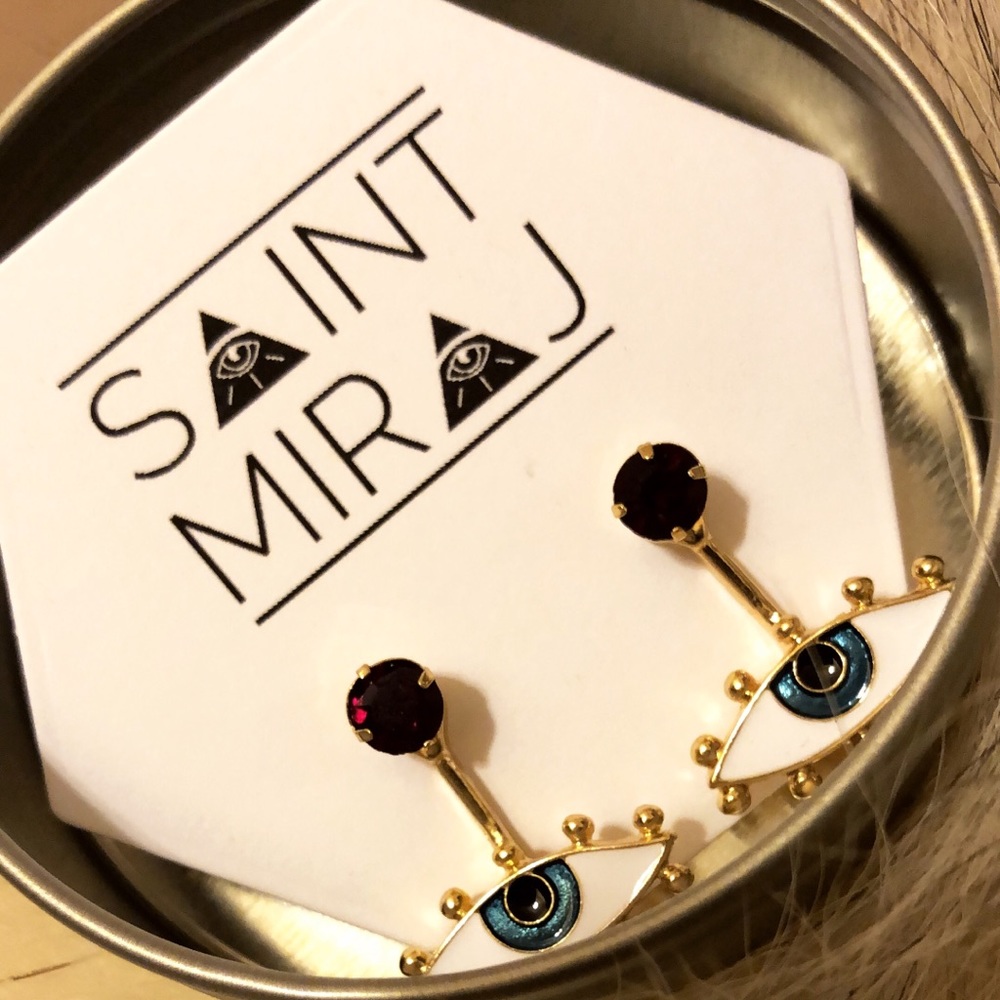 Turkish Evil Eye Stud by Saint Miraj
